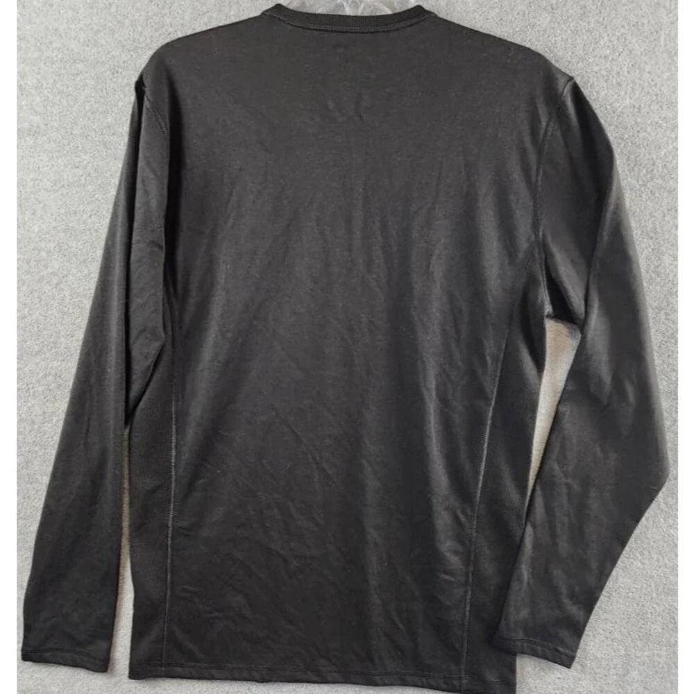 Polo Ralph Lauren Wool-Blend Long-Sleeve Crewneck Shirt Men's Medium Black